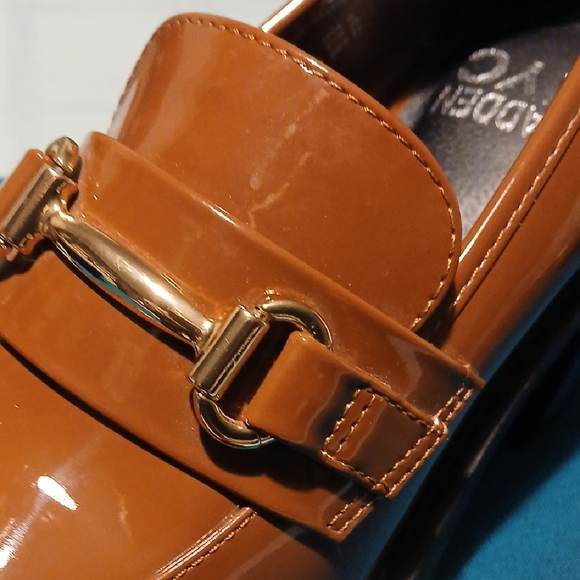 Steve Madden Milk Chocolate Platform Loafers - Picture 7 of 9